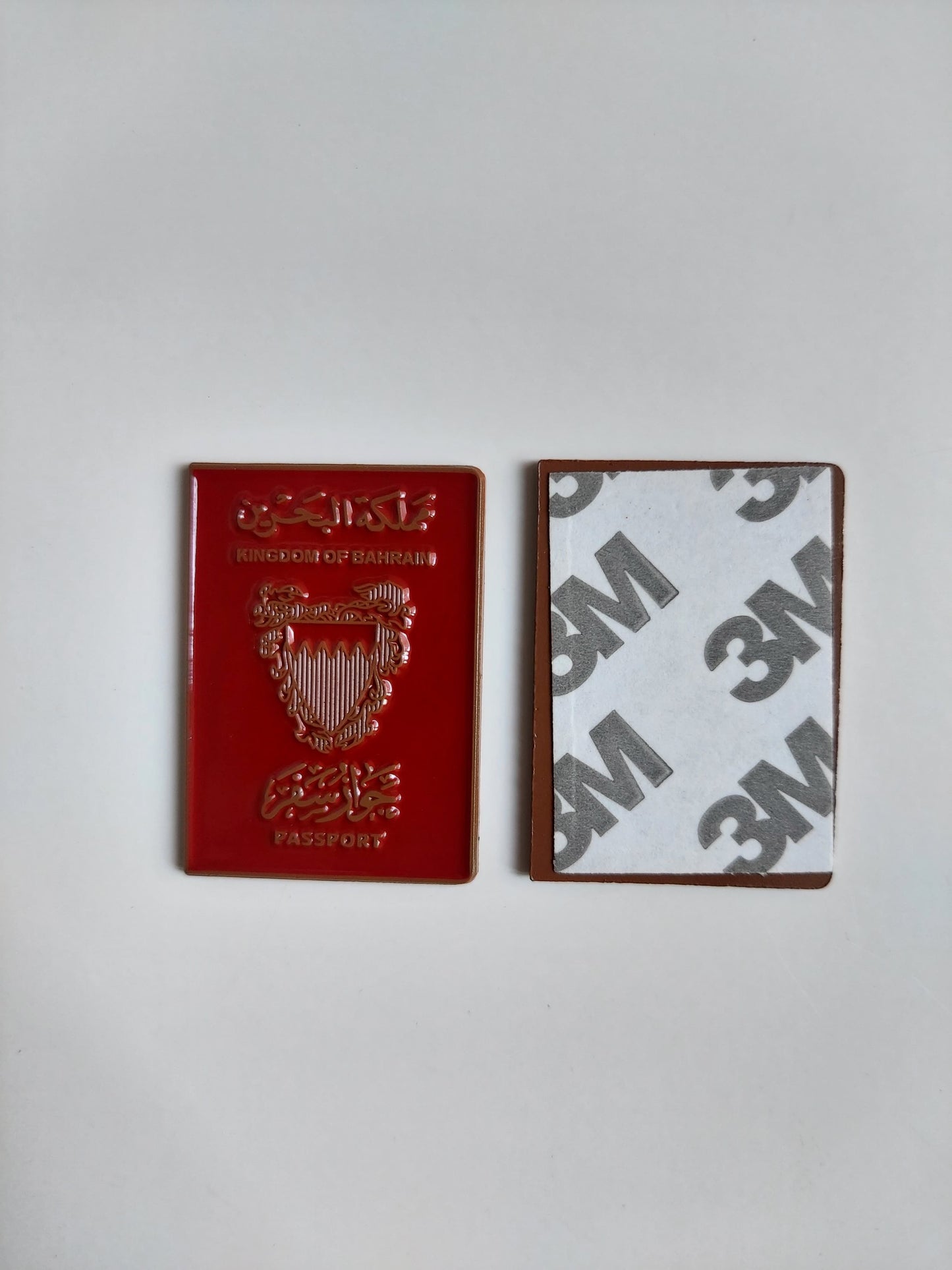 Bahraini Passport Metal Sticker