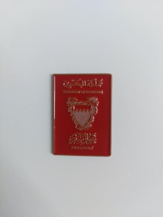 Bahraini Passport Metal Sticker