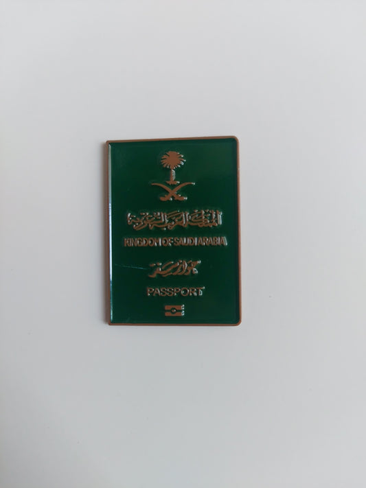 Saudi Passport Metal Sticker