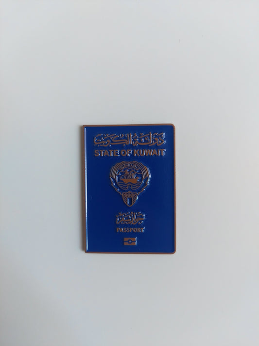 Kuwaiti Passport Metal Sticker