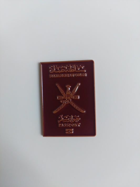 Omani Passport Metal Sticker