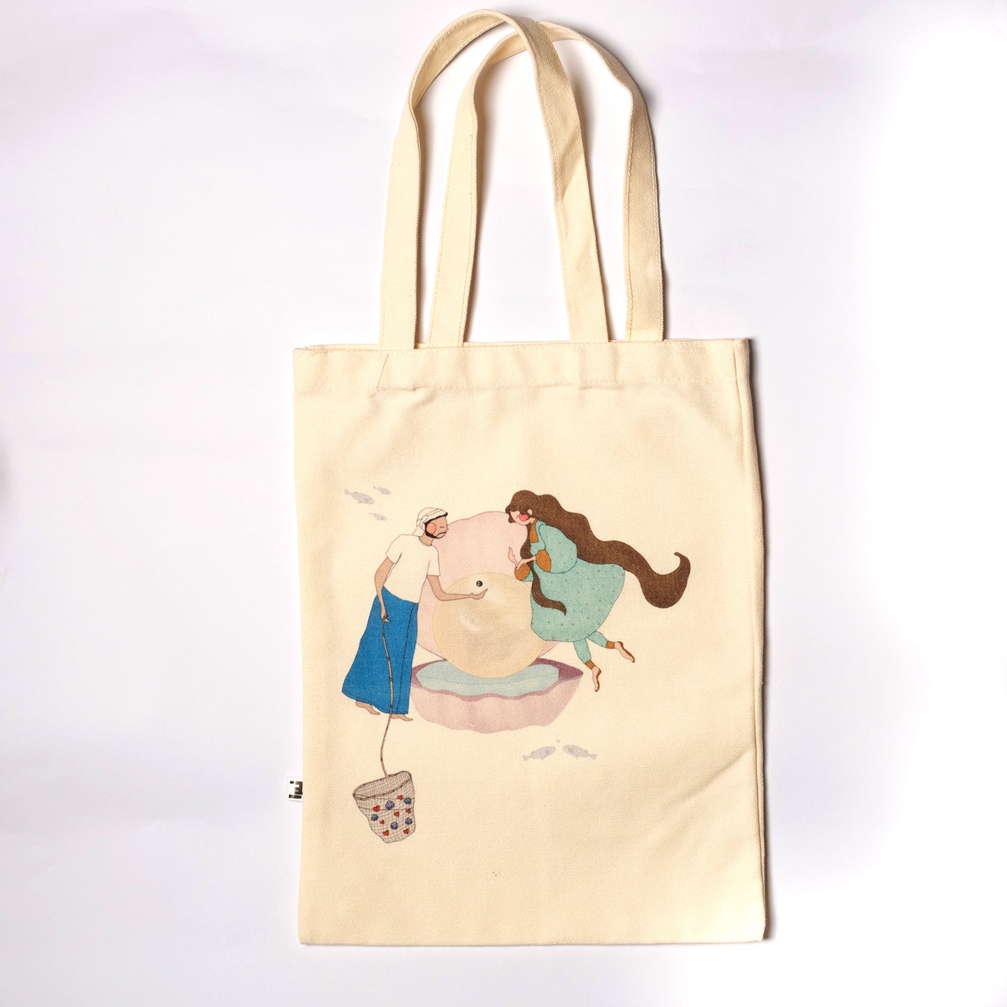love pearl tote bag