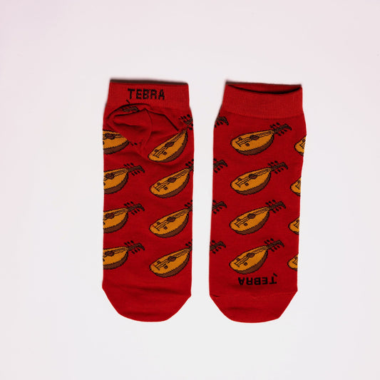 Oud Red Ankle Socks